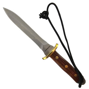 Magnum by Boker Combat Dagger Fixed Blade Knife | Hardwood / Satin