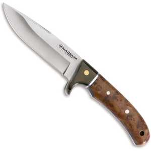 Magnum by Boker Elk Hunter Fixed Blade Knife | Burl Wood / Satin
