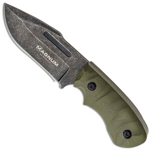 Boker Magnum Lil Giant Fixed Blade with Green G-10 Handle, 02LG113