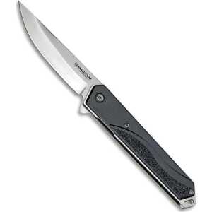 Magnum by Boker 01RY322 Japanese Iris Black Aluminium Handle 440A Folding Knife