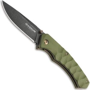 Magnum by Boker 01SC072 Iguanodon Green G10 Handle Black 440A Folding Knife