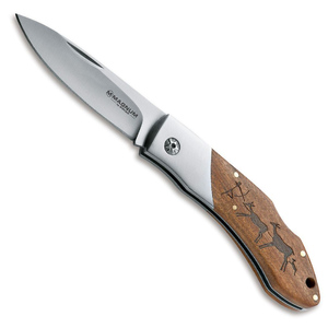 Magnum by Boker Caveman Steel Back Lock Folding Knife | Brown / Satin