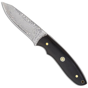 Magnum by Boker Vernery Damascus Fixed Blade Knife - Black / Damascus