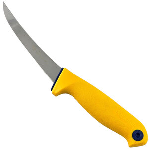 Frosts Mora 136mm Yellow Narrow Curved Semi-Flex Boning Knife | 8124PG
