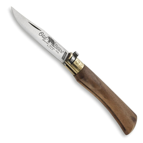 Antonini Old Bear M Lever Lock Folding Knife | Walnut Wood | Carbon
