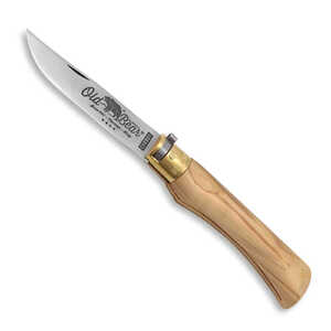 Antonini Old Bear 9306/23_LU Classical Olive Wood Extra Large Carbon Steel Folding Knife