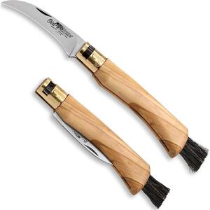 Antonini Old Bear 9387/19_LU Olive Wood Handle Mushroom Knife