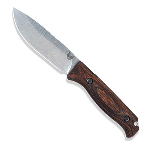 Benchmade Saddle Mountain Skinner Fixed Blade Knife - Wood / Satin