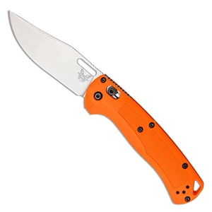 Benchmade Taggedout AXIS Lock Folding Knife | Orange / Satin