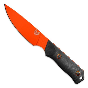 Benchmade 15600 Raghorn Fixed Blade Knife w/ Sheath - Black / Orange