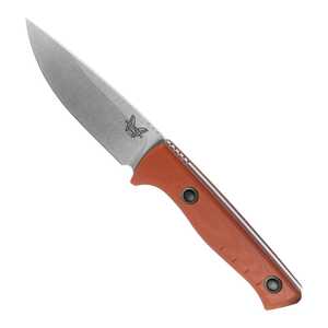 Benchmade SlipRidge Fixed Blade Knife | Rust Orange / Satin | 15650-01