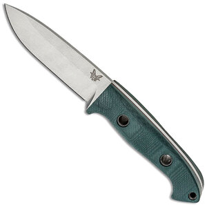 Benchmade 162 Sibert Bushcrafter Fixed Blade Knife with Leather Sheath