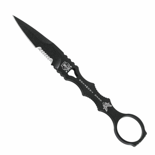 Benchmade 178SBKSN Thompson SOCP Black Serrated Tactical Dagger with Sand Sheath
