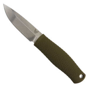 Benchmade 200 Puukko Green Santoprene Handle Fixed Blade Knife