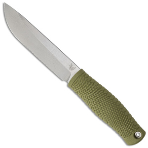 Benchmade 202 Leuku Green Santoprene Handle Fixed Blade Knife