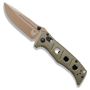 Benchmade Mini Adamas AXIS Lock Folding Knife | Olive / Flat Earth