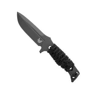 Benchmade Fixed Adamas Fixed Blade Knife | Black / Cobalt Black | 375BK-02