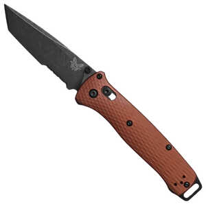 Benchmade Bailout AXIS Lock Serrated Tanto Folding Knife | Burnt Copper / Black