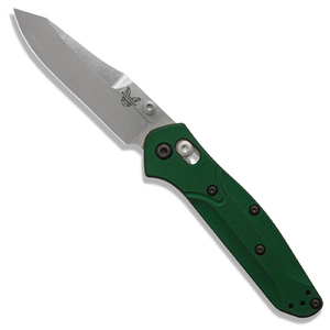 Benchmade Mini Osborne AXIS Lock Folding Knife | Green / Satin