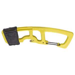 Benchmade 9CB-YEL Yellow 440C Strap Cutter with Carabiner Clip and Bottle Opener