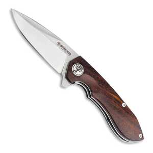 Boker Arbolito Wilki G Liner Lock Folding Knife | Wood / Satin | 01BA3722G
