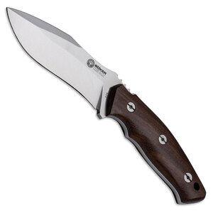 Boker 02BA230G Scorpion Guayacan N695 Fixed Blade Knife - Wood / Silver