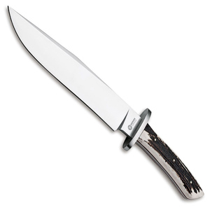 Boker Arbolto El Gigante Hirschhorn Fixed Blade Knife w/ Sheath - Stag Horn / Satin