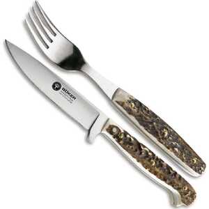 Boker 03BA501HH Arbolito Salida Stag Horn Handle 440A Steel Picnic and Camping Cutlery