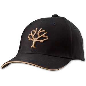 Boker 09BO001 Mens Black Baseball Cap with Gold Embroidered Logo