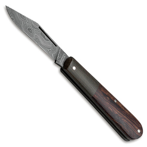 Boker Barlow Slip Joint Folding Knife | Iron Wood / Damascus