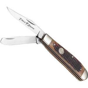 Boker 110793 Traditional Mini Trapper Brown Jigged Bone Carbon Folding Knife