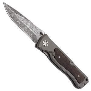 Boker Leopard-Damascus II Folding Knife - Black | 111054DAM