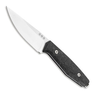 Boker Daily Knives AK1 Drop Point CF Fixed Blade Knife | Black / Silver