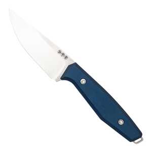 Boker Daily Knives AK1 Drop Point Fixed Blade Knife | Blue / Satin | 129518