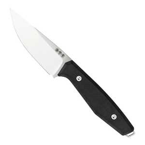Boker Daily Knives AK1 Drop Point Fixed Blade Knife | Black / Satin | 129521