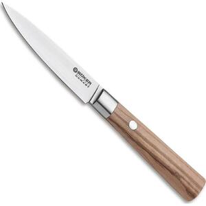 Boker 130430DAM 10cm Damascus Steel Olive Wood Handle Office Paring Knife