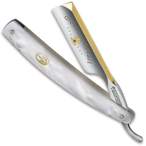 Boker 140556 Mother of Pearl 2.0 O1 Carbon Steel 6/8" Wet Shaving Straight Razor