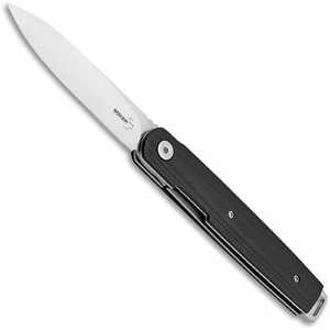 Boker Plus 01BO078 LRF Black G10 Handle Satin VG-10 Steel Folding Knife