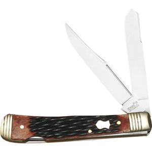 Boker Plus 01BO206 Double Lock Trapper Folding Knife - Brown Bone