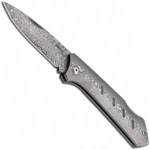 Boker Plus Dominator Back Lock Folding Knife | Damascus