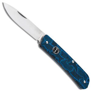 Boker Plus Tech Tool Slip Joint Folding Knife | Blue / Damascus