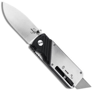 Boker Plus Bill N Ted Operation Liner Lock Folding Knife | Black & Silver / Satin