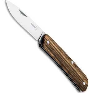 Boker Plus 01BO843 Tech Tool City 1 Zebrawood Wood Satin 12C27 Folding Knife