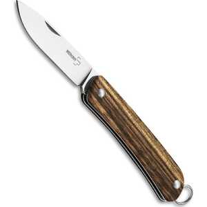 Boker Plus 01BO876 Mini Tech Tool 1 Zebrawood Handle Satin 12C27 Folding Knife