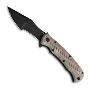 Boker Plus Micro Tracker Liner Lock Folding Knife | Beige / Black