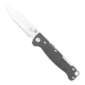 Boker Plus Atlas Clippoint TS Back Lock Folding Knife | Black / Satin | 01BP0065