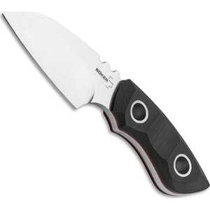 Boker Plus 02BO016 PryMate Pro Black G10 Handle Satin D2 Steel Fixed Blade Knife