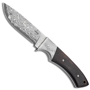 Boker Plus M-One Damast Fixed Blade Knife | Brown / Damascus