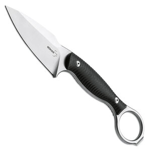 Boker Plus Accomplice Fixed Blade Knife | Black / Silver