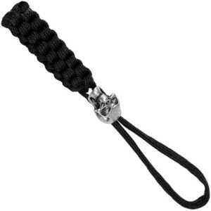Boker Plus 09BO773 Black Collector's Lanyard with Detailed Skull Bead